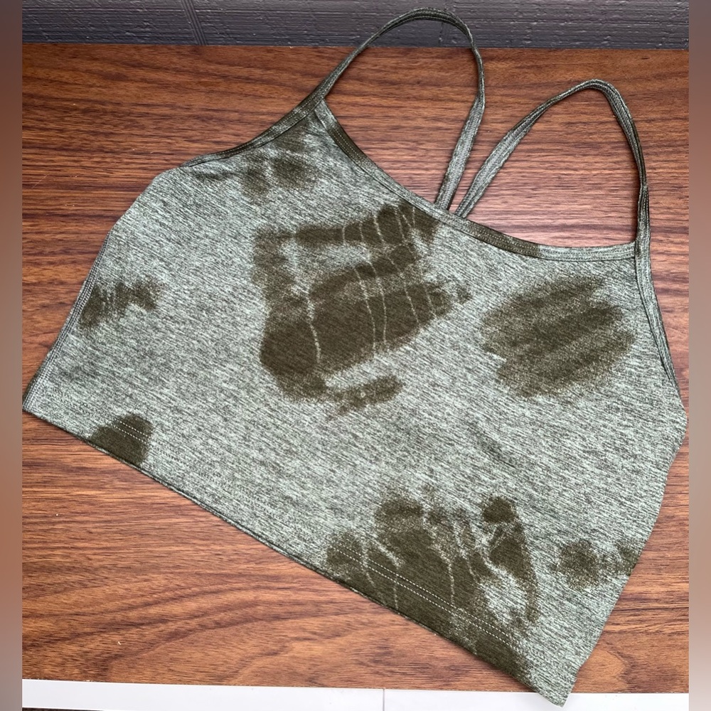 Olive Green Women's Sports Bra